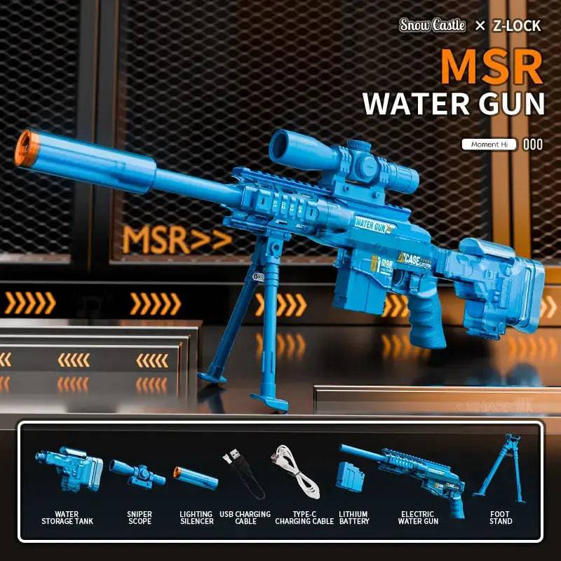 Ultimate Battle Water Blaster Powerful Electric Water Gun, Automatic Squirt Blaster with Glowing Muzzle 320Cc High Capacity, up to 32 FT Range, Outdoor Summer Party Toy Outdoorfun for Adults &Kids Toys #Summervibes