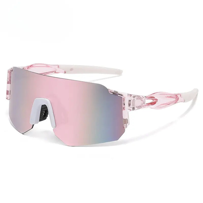 Wraparound Sports Eyeglasses - Men'S & Women'S 3-Lens UV400 Sun Protection Eyewear, Windproof Mountain Bike Glasses, MTB Sunglasses for Outdoor Cycling, Fishing