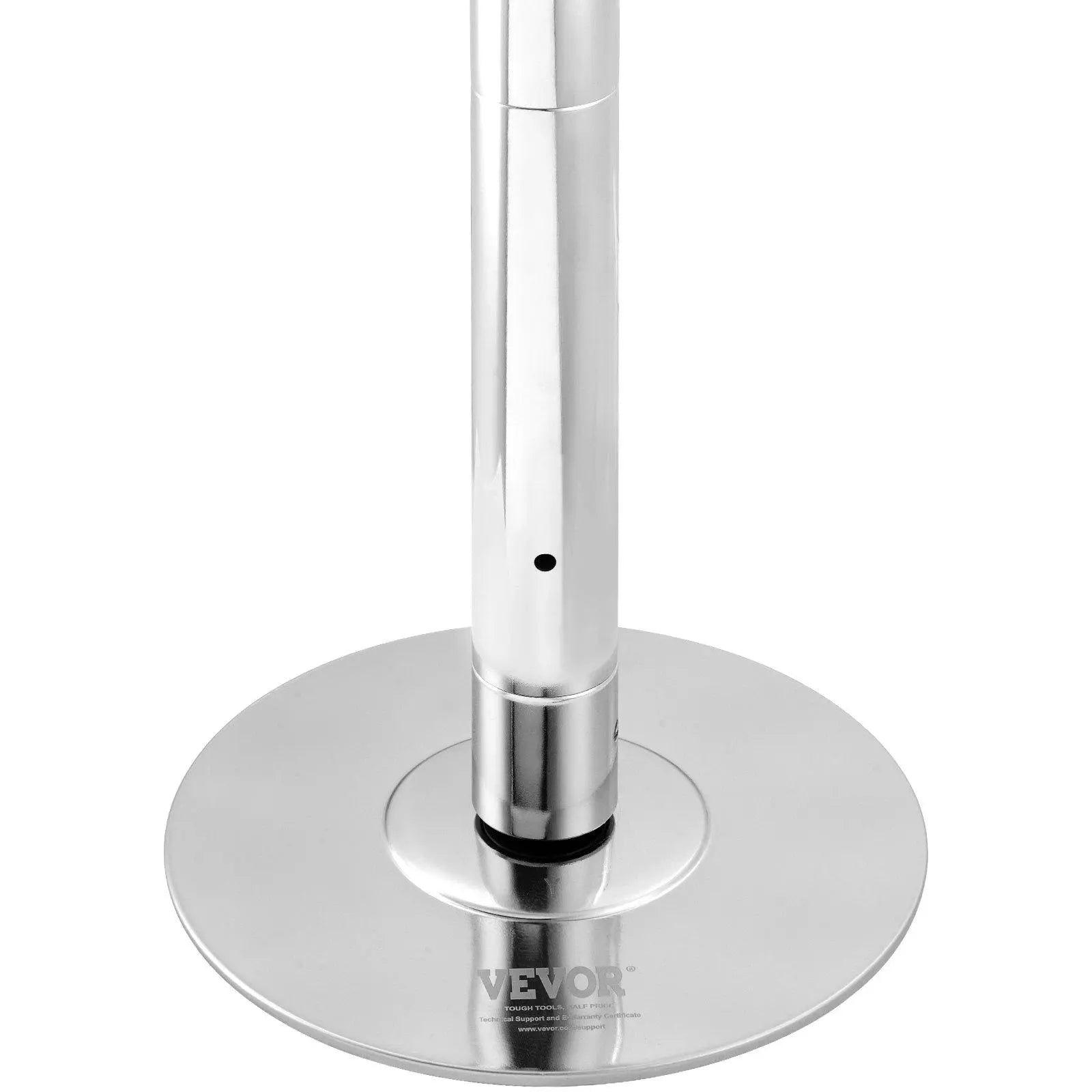 【Summerfinds】Vevor Professional Dancing Pole, , Spinning Static Dancing Pole Kit, Portable Removable Pole, 45Mm Heavy-Duty Stainless Steel Pole, Height Adjustable Fitness Pole, for Exercise Home Club Gym, Silver