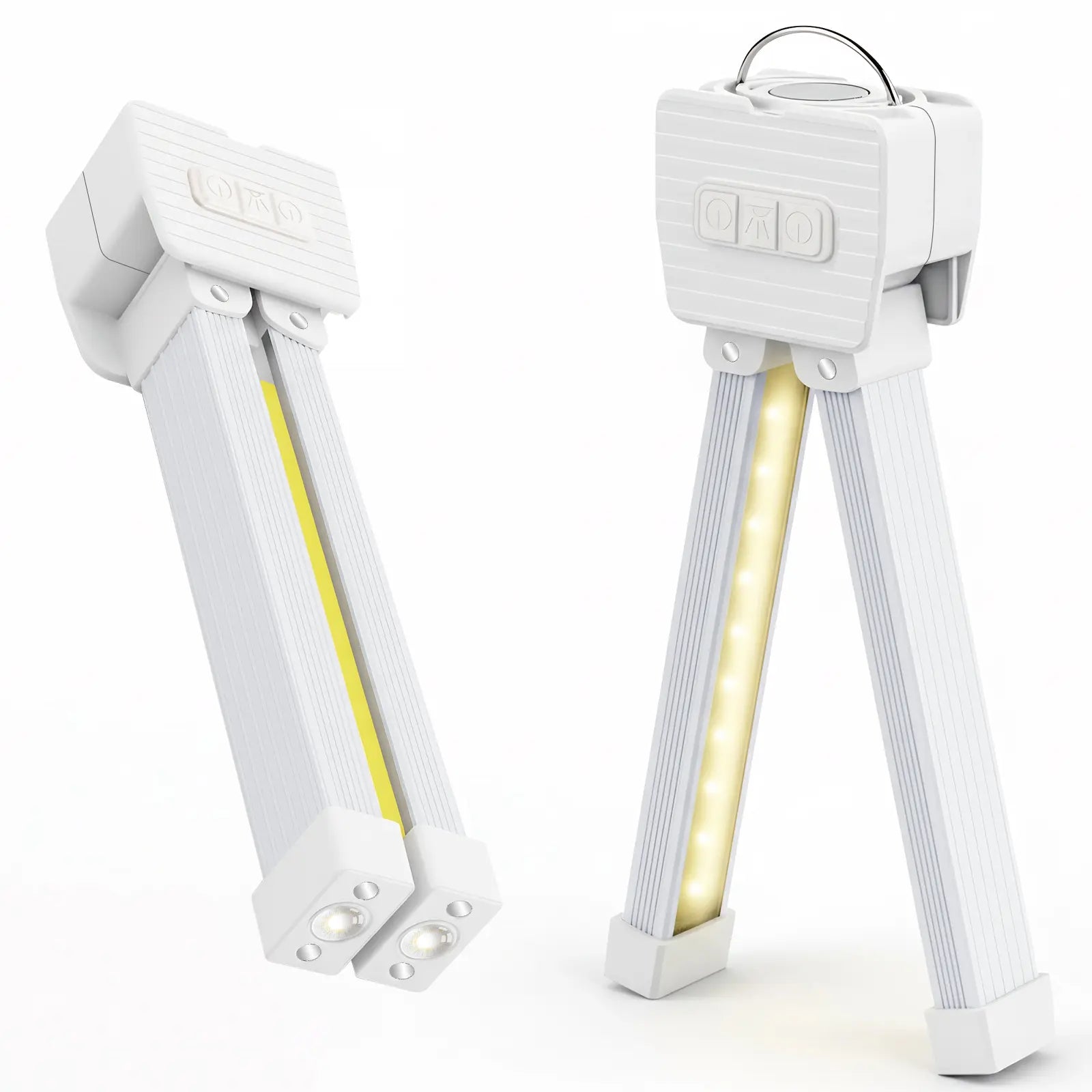 Gym Lamp for Posing - Portable Magnet LED Flashlight with Hanging Hook, 180 Degree Folding Magnetic Work Light, 7Th Gear Dimming Usb Rechargeable Headlamp，Usb Rechargeable Multi-Mode Gym Lights，Christmas Gifts Flashligh Essential Gift for Dad