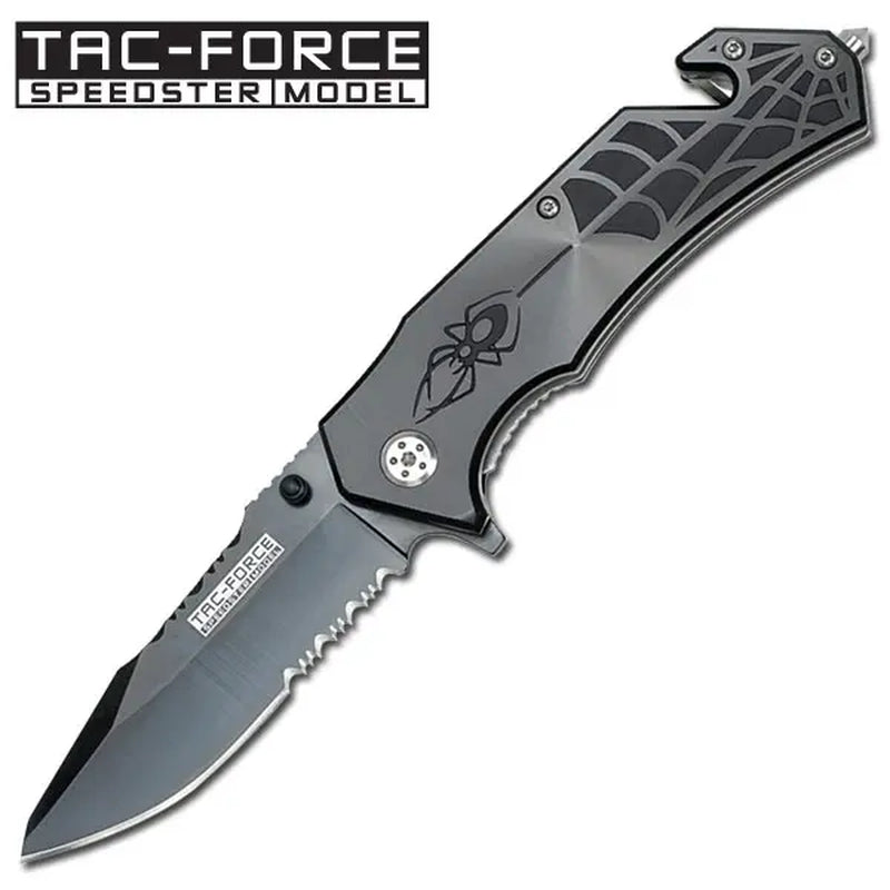 Tac Force Spider Rescue Pocket Folding Knife TF-553 3.25" 3MM THICK BLADE, 4.5" CLOSED