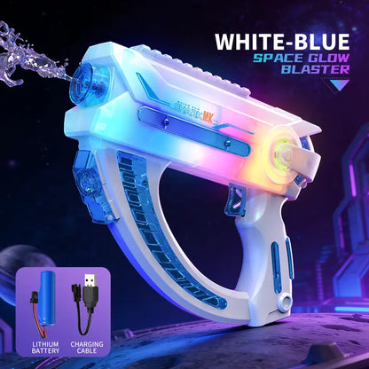 Ultimate Battle Water Blaster Powerful Electric Water Gun, Automatic Squirt Blaster with Glowing Muzzle 320Cc High Capacity, up to 32 FT Range, Outdoor Summer Party Toy Outdoorfun for Adults &Kids Toys #Summervibes