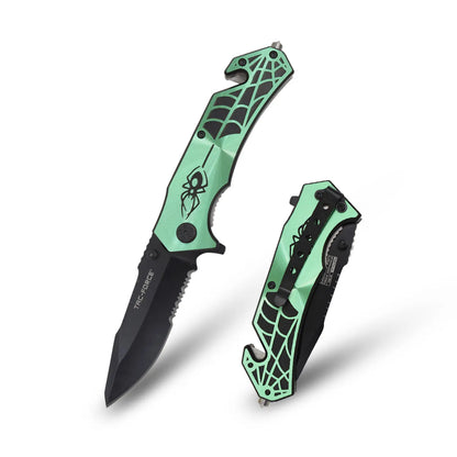 Tac Force Spider Rescue Pocket Folding Knife TF-553 3.25" 3MM THICK BLADE, 4.5" CLOSED