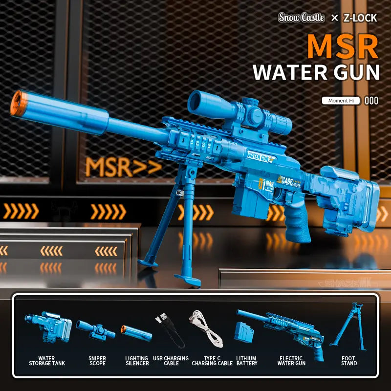 Ultimate Battle Water Blaster Powerful Electric Water Gun, Automatic Squirt Blaster with Glowing Muzzle 320Cc High Capacity, up to 32 FT Range, Outdoor Summer Party Toy Outdoorfun for Adults &Kids Toys #Summervibes