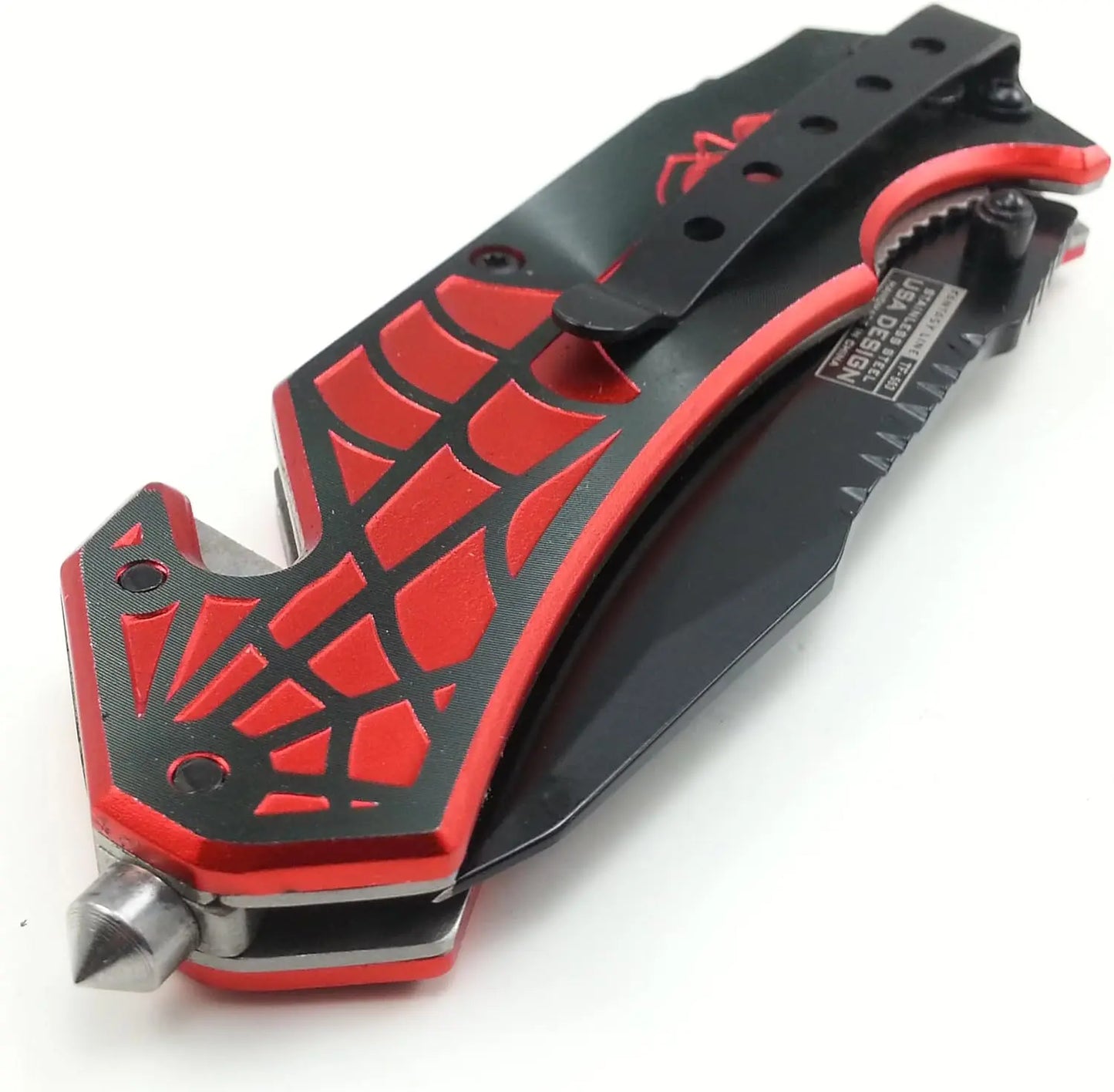 Tac Force Spider Rescue Pocket Folding Knife TF-553 3.25" 3MM THICK BLADE, 4.5" CLOSED