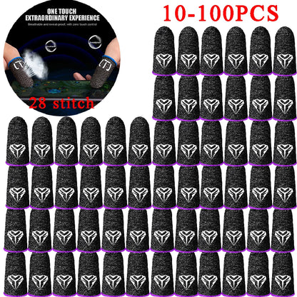 100-10PCS Finger Cover Game Controller for PUBG Sweatproof Anti-Slip Fingertip Cover Thumb Gloves for Mobile Game