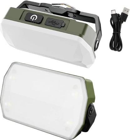 Gym Lamp for Posing - Portable Magnet LED Flashlight with Hanging Hook, 180 Degree Folding Magnetic Work Light, 7Th Gear Dimming Usb Rechargeable Headlamp，Usb Rechargeable Multi-Mode Gym Lights，Christmas Gifts Flashligh Essential Gift for Dad