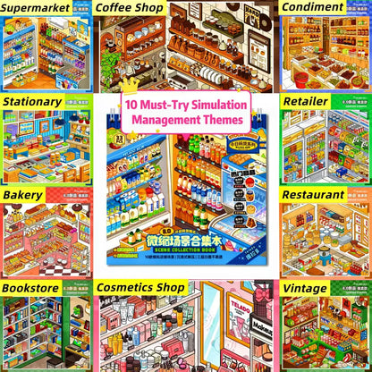 [Telado 1.0-13.0 Sticker Scene Books List] Most Loved 3D Sticker Scene Books, DIY Decorative Stickers for Crafting, Puzzle Stickers, Cute Cartoon Stickers, Creative Stickers for Scrapbooking, Journal Making, Toys & Hobbies