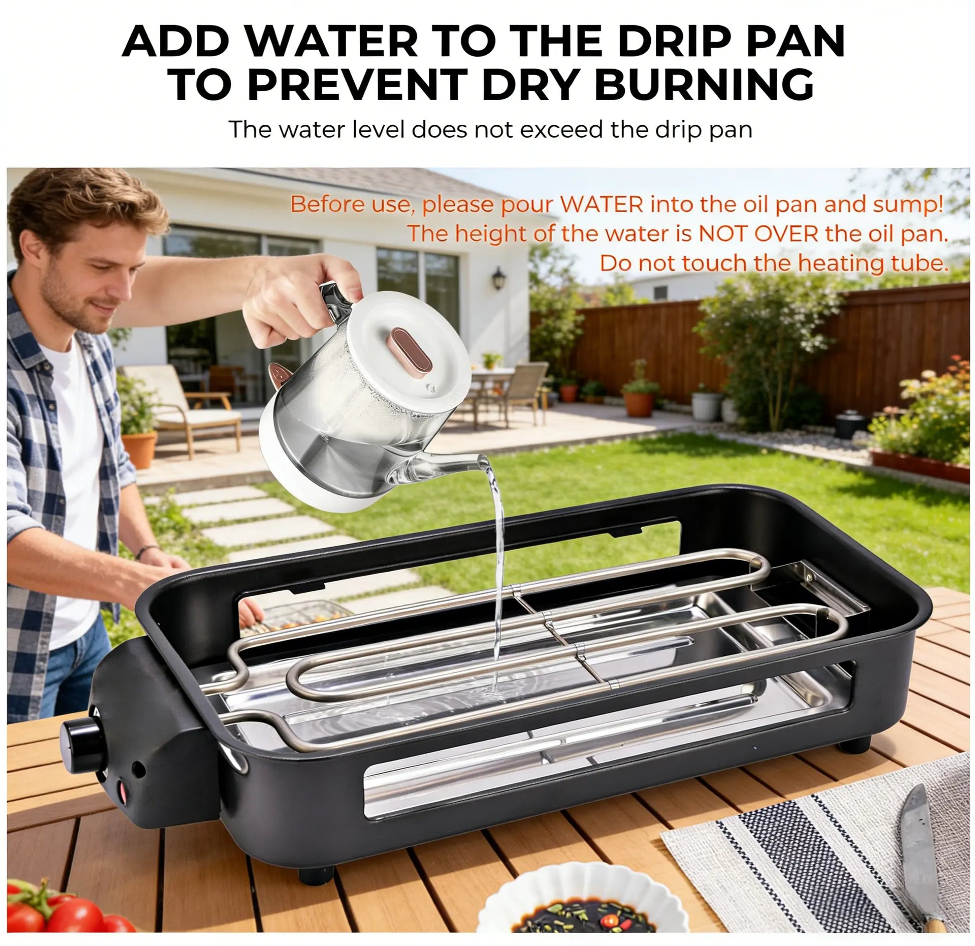 Pukomc 1500W Smokeless Grills - Electric Nonstick Griddle Grill with Extended Removable Plates, Adjustable Temp Control, 4 Mini Raclette Pans, Compact Apartment Kitchen Supply, Mess-Free Easy-Clean Accessory
