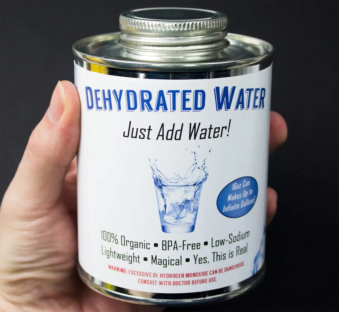 Witty Yeti Dehydrated Water 16Oz Can. New Formula! Essential Camping & Survival Supply. Funny Gag Gift & Adult Stocking Stuffer for Men & Women. Hilarious Novelty & Practical Joke.