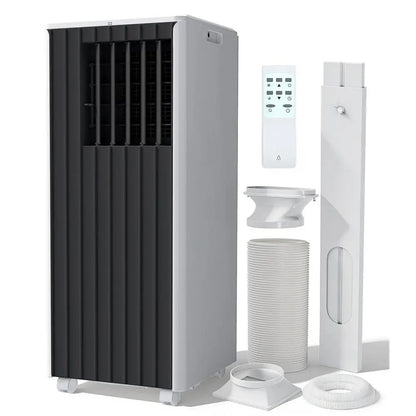 Garvee 14K/10K/8K BTU Portable Air Conditioner - 4-in-1 Cooling Unit with Dehumidifier, Fan, LED/LCD Display, Remote Control, 24-Hour Timer, 4-Way Swing, 360° Wheels, and Window Kit for Home and Office Use