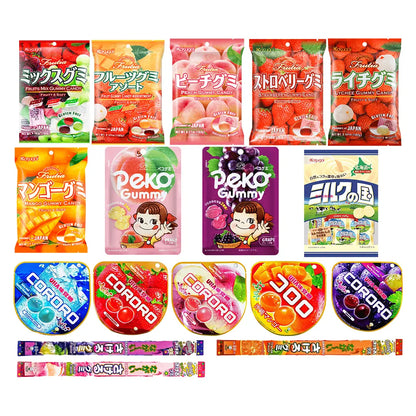 Asian Snack Box | 15 Full-Size Japanese Korean Chinese Snacks & Drinks Dessert Candy