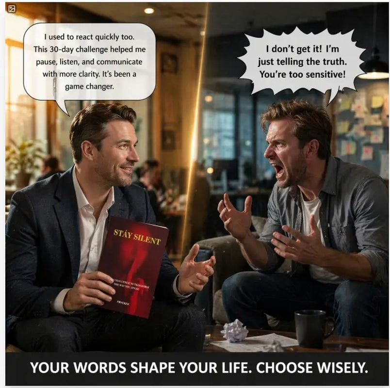 Prycken STAY SILENT: a 30 Day Challenge to Transform the Way You Speak. Master Self-Control & Emotional Intelligence | Build Powerful Communication — a Practical Self-Growth & Daily Reading Book|Limited-Time Shipping Included