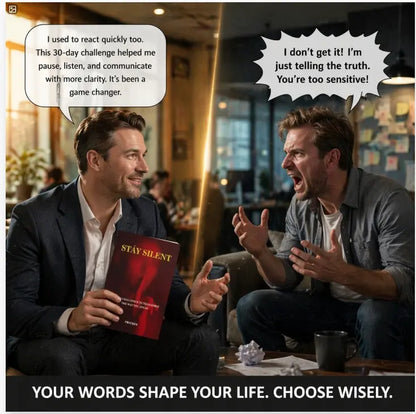 Prycken STAY SILENT: a 30 Day Challenge to Transform the Way You Speak. Master Self-Control & Emotional Intelligence | Build Powerful Communication — a Practical Self-Growth & Daily Reading Book|Limited-Time Shipping Included