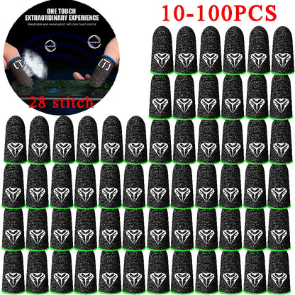 100-10PCS Finger Cover Game Controller for PUBG Sweatproof Anti-Slip Fingertip Cover Thumb Gloves for Mobile Game