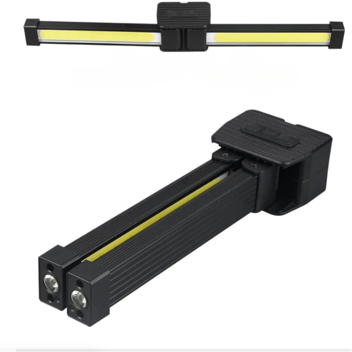 Gym Lamp for Posing - Portable Magnet LED Flashlight with Hanging Hook, 180 Degree Folding Magnetic Work Light, 7Th Gear Dimming Usb Rechargeable Headlamp，Usb Rechargeable Multi-Mode Gym Lights，Christmas Gifts Flashligh Essential Gift for Dad