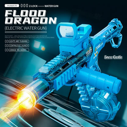 Ultimate Battle Water Blaster Powerful Electric Water Gun, Automatic Squirt Blaster with Glowing Muzzle 320Cc High Capacity, up to 32 FT Range, Outdoor Summer Party Toy Outdoorfun for Adults &Kids Toys #Summervibes