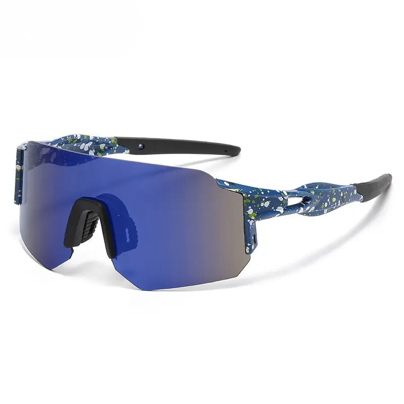 Wraparound Sports Eyeglasses - Men'S & Women'S 3-Lens UV400 Sun Protection Eyewear, Windproof Mountain Bike Glasses, MTB Sunglasses for Outdoor Cycling, Fishing