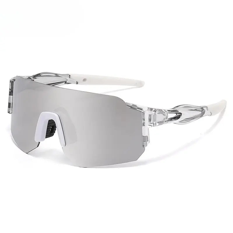 Wraparound Sports Eyeglasses - Men'S & Women'S 3-Lens UV400 Sun Protection Eyewear, Windproof Mountain Bike Glasses, MTB Sunglasses for Outdoor Cycling, Fishing