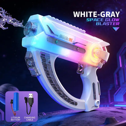 Ultimate Battle Water Blaster Powerful Electric Water Gun, Automatic Squirt Blaster with Glowing Muzzle 320Cc High Capacity, up to 32 FT Range, Outdoor Summer Party Toy Outdoorfun for Adults &Kids Toys #Summervibes
